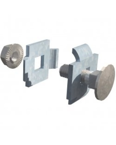 Прижим для проволочного лотка двойной (комплект) ЛМПРО ПожТехКабель (620-002) в Сергиевом Посаде Кабельные лотки Pintop.ru