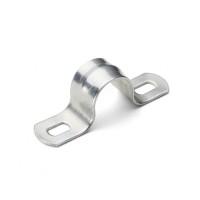 Скоба металлическая двухлапковая 21-22 мм под саморез (100 шт/уп) ПожТехКабель (851-006)