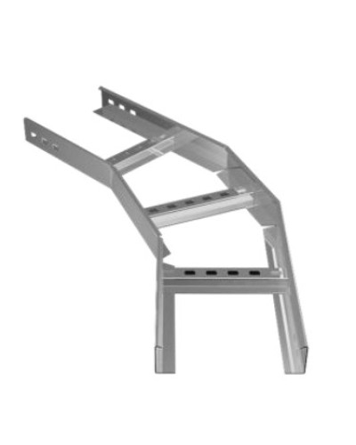 Угол горизонтальный 45° 200х80 (1,2) для лестничного лотка ПожТехКабель (650-313) в Сергиевом Посаде Кабельные лотки Pintop.ru