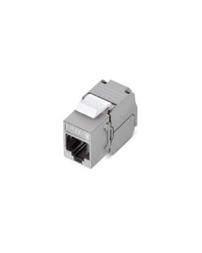 Вставка Keystone Jack RJ-45(8P8C), категория 5e, 110 IDC, угол заделки 180 градусов, без инструмента (Toolless), экранированная, белая в Сергиевом Посаде Модули Keystone Pintop.ru