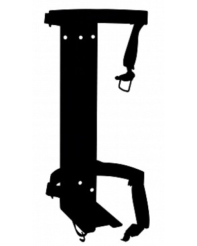 Кронштейн ПОЖТЕХНИКА КТР-10/12 на 2 ремнях (d180-185) для ОП/ОВП-10, ОП-12 в Сергиевом Посаде Аксессуары для огнетушителей Pintop.ru