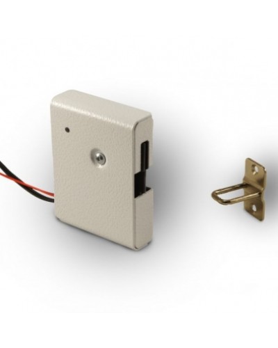 Замок электромеханический с толкателем и датчиком положения двери Promix-SM308.10.1 (белый) в Сергиевом Посаде Электромеханические замки Pintop.ru