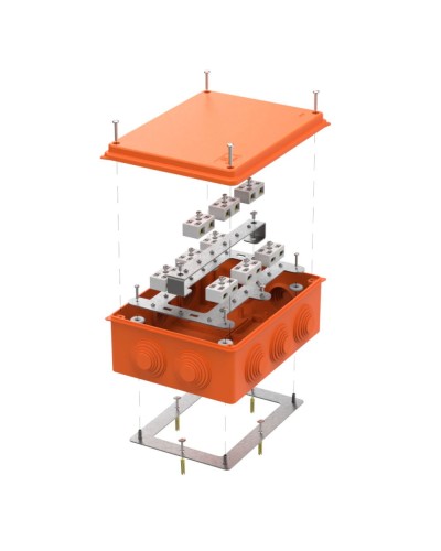 Коробка огнест. 200х150х75 (5 шт/кор) Промрукав (40-0320-FR6.0-4-18-Р) в Сергиевом Посаде Распределительные коробки Pintop.ru