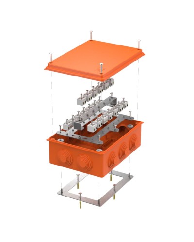Коробка огнест. для о/п 40-0320-FR2.5-40 Е15-Е120 RAL2004 200х150х75 (5 шт/кор) Промрукав (40-0320-FR2.5-40) в Сергиевом Посаде Распределительные коробки Pintop.ru