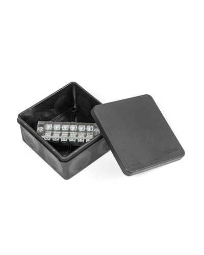 Коробка распред. двухкомп. (HF) 100х100х50 черная Промрукав (PR80.0173) в Сергиевом Посаде Распределительные коробки Pintop.ru