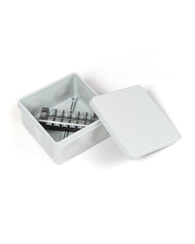 Коробка распред. двухкомп. (HF) 100х100х50 серая Промрукав (PR80.0172) в Сергиевом Посаде Распределительные коробки Pintop.ru