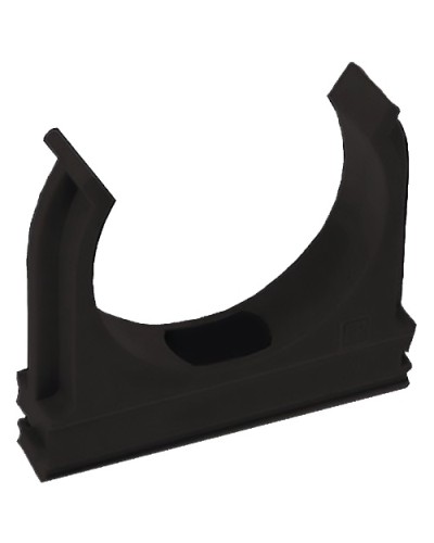 Крепёж-клипса для труб Полистирол черная д25 (100шт/1000шт уп/кор) Промрукав (02725ч) в Сергиевом Посаде Держатели, клипсы, скобы Pintop.ru