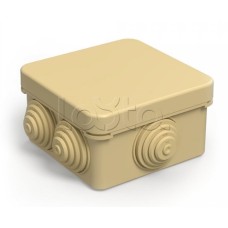 Коробка распределительная для о/п безгалогенная (HF) сосна 80х80х40 (105шт/кор) Промрукав (40-0210-1001)