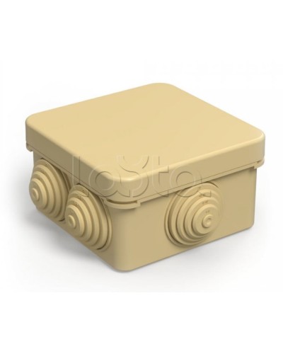 Коробка распределительная для о/п безгалогенная (HF) сосна 80х80х40 (105шт/кор) Промрукав (40-0210-1001) в Сергиевом Посаде Распределительные коробки Pintop.ru