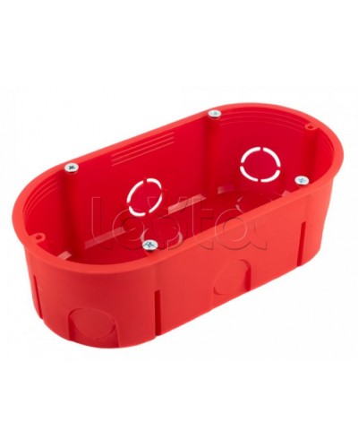 Коробка установочная двухместная безгалогенная (HF) 140х68х46 (94шт/кор) Промрукав (80-0540С) в Сергиевом Посаде Распределительные коробки Pintop.ru