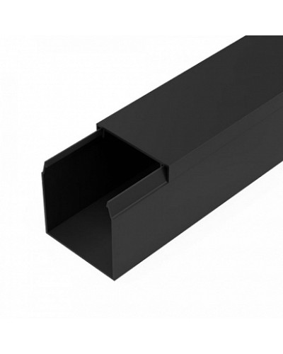 Кабель-канал черный 2-й замок в п/э 40х40 мм (24 м/уп) Промрукав (PR03.0216) в Сергиевом Посаде Огнестойкие кабельные линии Pintop.ru