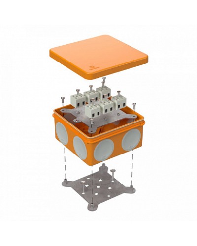 Коробка огнестойкая для о/п двухкомпонентная 60-0300-FR2.5-12 Е15-Е120 100х100х50 Промрукав (60-0300-FR2.5-12) в Сергиевом Посаде Огнестойкие кабельные линии Pintop.ru