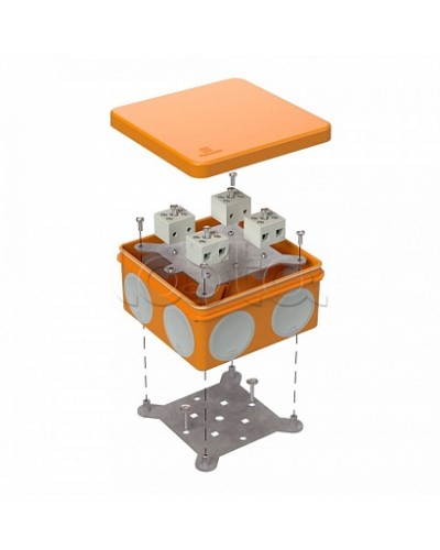 Коробка огнестойкая для о/п двухкомпонентная 60-0300-FR2.5-8 Е15-Е120 100х100х50 Промрукав (60-0300-FR2.5-8) в Сергиевом Посаде Огнестойкие кабельные линии Pintop.ru