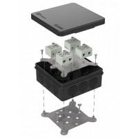 Коробка огнестойкая для о/п двухкомпонентная 60-0303-9005-FR10.0-8 Е15-Е120 100х100х40 Промрукав (60-0303-9005-FR10.0-8)