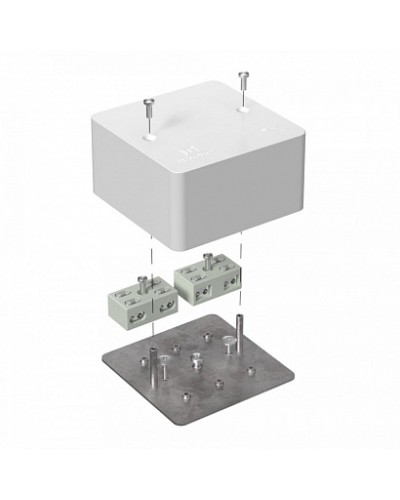 Коробка огнестойкая разветвительная для кабель-канала 40-0460-FR6.0-4-4-Р Е15-Е60 85х85х45 Промрукав в Сергиевом Посаде Огнестойкие кабельные линии Pintop.ru
