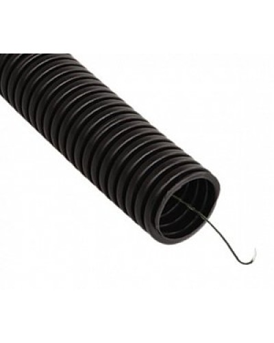 Труба гофрированная ПВХ легкая 350 Н черная с/з д32 (25 м/1375 м уп/пал) Промрукав (PR01.0088) в Сергиевом Посаде Труба гофрированная Pintop.ru