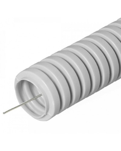 Труба гофрированная ПВХ тяжелая 750 Н серая с/з д16 (100м/5500м уп/пал) Промрукав (PR.0116410) в Сергиевом Посаде Труба гофрированная Pintop.ru