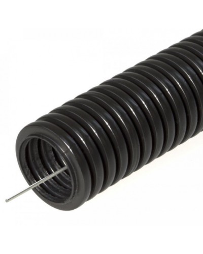 Труба гофрированная ПНД легкая 350 Н безгалогенная (HF) стойкая к ультрафиолету черная с/з д20 (25м/уп) Промрукав (PR02.0124) в Сергиевом Посаде Труба гофрированная Pintop.ru
