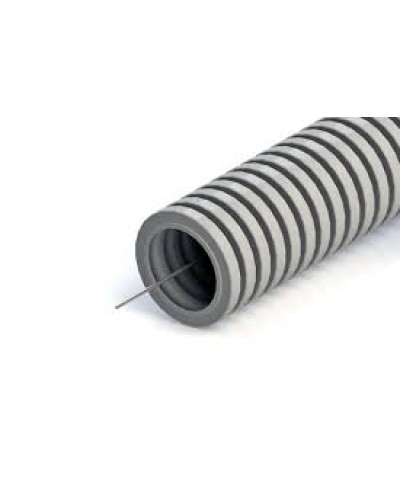 Труба гофрированная ПНД лёгкая 350 Н безгалогенная (HF) стойкая к ультрафиолету серая с/з д32 (25м/1375м уп/пал) Промрукав PR02.0132 в Сергиевом Посаде Труба гофрированная Pintop.ru