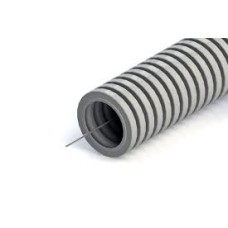 Труба гофрированная ПНД лёгкая 350 Н безгалогенная (HF) стойкая к ультрафиолету серая с/з д50 (15м/660м уп/пал) Промрукав PR02.0134