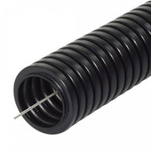 Труба гофрированная ПА стойкая к ультрафиолету (УФ) черная с/з д63 (15м/уп) Промрукав (PR02.0210)