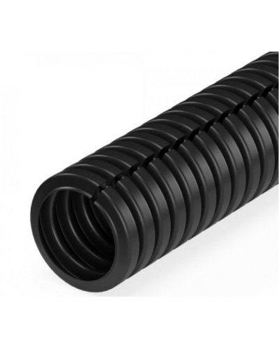 Труба гофрированная ПП лёгкая 350 Н безгалогенная (HF) разрезная черная д32 (10м/уп) Промрукав (PR02.0249) в Сергиевом Посаде Труба гофрированная Pintop.ru