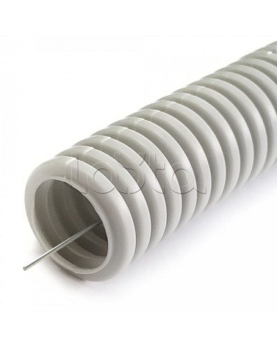 Труба гофрированная ПНД лёгкая 350 Н безгалогенная (HF)серая с/з d16 мм (10м) Промрукав (PR02.0450) в Сергиевом Посаде Труба гофрированная Pintop.ru