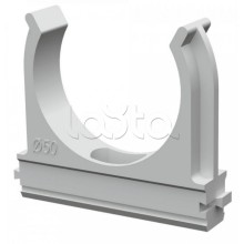 Крепеж-клипса для труб АБС-пластик в п/э д50 (10шт/200шт уп/кор) Промрукав (PR.02650)