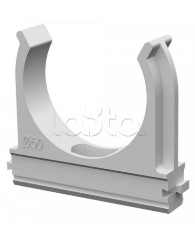 Крепеж-клипса для труб АБС-пластик в п/э д50 (10шт/200шт уп/кор) Промрукав (PR.02650) в Сергиевом Посаде Держатели, клипсы, скобы Pintop.ru