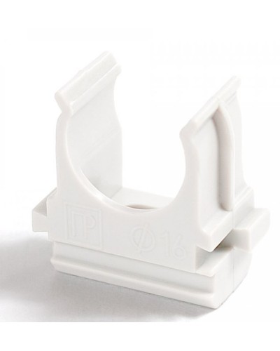 Крепёж-клипса для труб Полистирол белая д20 (100шт/1500шт уп/кор) Промрукав (PR.02720б) в Сергиевом Посаде Держатели, клипсы, скобы Pintop.ru