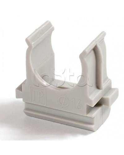 Крепеж-клипса для труб Полистирол д25 (10шт/500шт уп/кор) Промрукав (PR.02725м) в Сергиевом Посаде Держатели, клипсы, скобы Pintop.ru