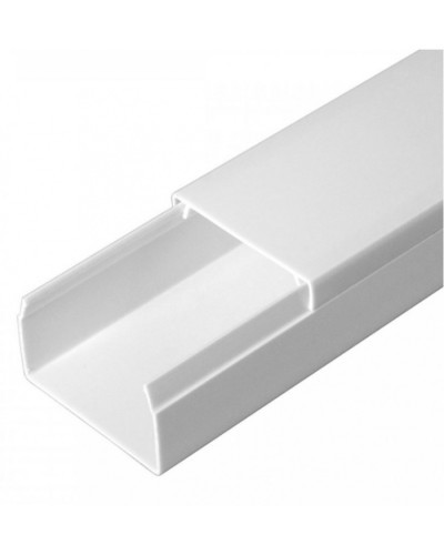 Кабель-канал белый 2-й замок в п/э 40х25 (24 м/уп) Промрукав (PR03.0053) в Сергиевом Посаде Кабель-канал Pintop.ru