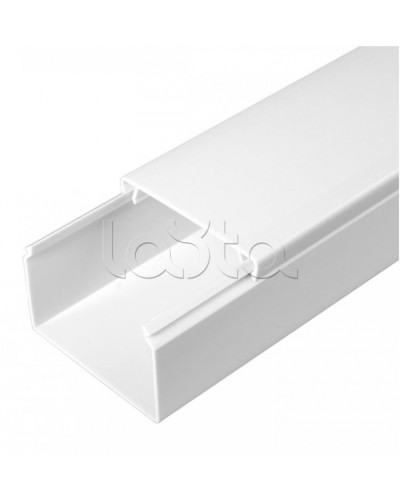 Кабель-канал белый 2-й замок в п/э 60х40 (18 м/уп) Промрукав (PR03.0055) в Сергиевом Посаде Кабель-канал Pintop.ru