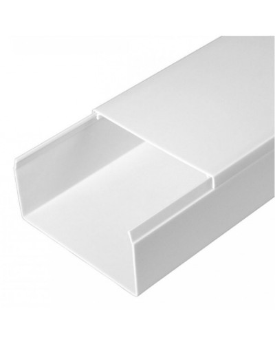 Кабель-канал белый 2-й замок в п/э 80х40 (12 м/уп) Промрукав (PR03.0057) в Сергиевом Посаде Кабель-канал Pintop.ru