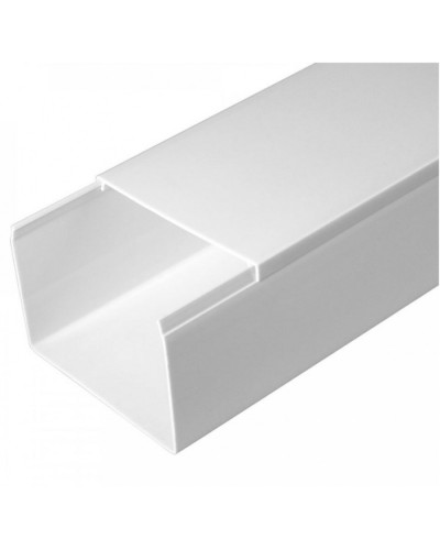 Кабель-канал белый 2-й замок в п/э 80х60 (8 м/уп) Промрукав (PR03.0058) в Сергиевом Посаде Кабель-канал Pintop.ru