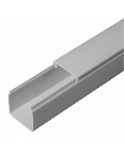 Кабель-канал серый RAL 7035 2-й замок в п/э 25х25 (48м/уп) Промрукав (PR03.0073) в Сергиевом Посаде Кабель-канал Pintop.ru