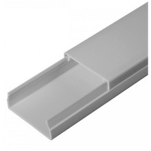 Кабель-канал серый RAL 7035 2-й замок в п/э 40х16 (56м/уп) Промрукав (PR03.0074)