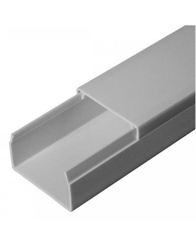 Кабель-канал серый RAL 7035 2-й замок в п/э 40х40 (60м/уп) Промрукав (PR03.0076) в Сергиевом Посаде Кабель-канал Pintop.ru