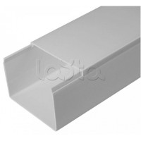 Кабель-канал серый RAL 7035 2-й замок в п/э 80х60 (18м/уп) Промрукав (PR03.0080)