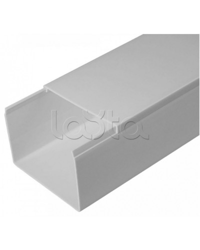 Кабель-канал серый RAL 7035 2-й замок в п/э 80х60 (18м/уп) Промрукав (PR03.0080) в Сергиевом Посаде Кабель-канал Pintop.ru