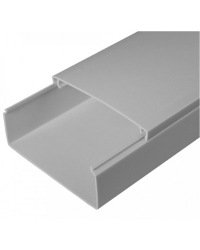 Кабель-канал серый RAL 7035 2-й замок в п/э 100х40 (24м/уп) Промрукав (PR03.0081) в Сергиевом Посаде Кабель-канал Pintop.ru