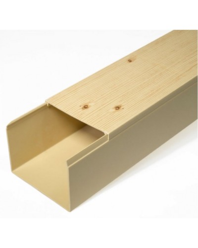 Кабель-канал сосна 2-й замок в п/э 80х60 (8 м/уп) Промрукав (PR03.0190) в Сергиевом Посаде Кабель-канал Pintop.ru