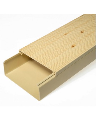 Кабель-канал сосна 2-й замок в п/э 100х40 (8 м/уп) Промрукав (PR03.0191) в Сергиевом Посаде Кабель-канал Pintop.ru