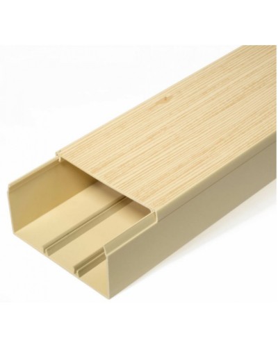 Кабель-канал сосна 2-й замок в п/э 100х60 (8 м/уп) Промрукав (PR03.0192) в Сергиевом Посаде Кабель-канал Pintop.ru