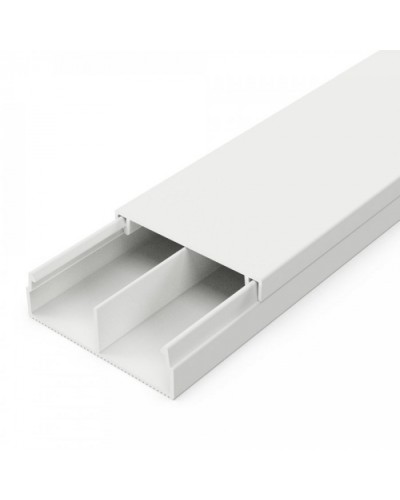 Кабель-канал белый 2-й замок в п/э 30х10 мм с перегородкой (110 м/уп) Промрукав PR03.0239 в Сергиевом Посаде Кабель-канал Pintop.ru