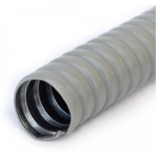 Металлорукав в ПВХ оболочке серый Р3-ЦП-НГ-10 (100м/уп) Промрукав (PR04.0467)