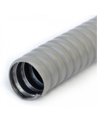 Металлорукав в ПВХ оболочке серый Р3-ЦП-НГ-18 (50м/уп) Промрукав (PR04.0471) в Сергиевом Посаде Металлорукав Pintop.ru