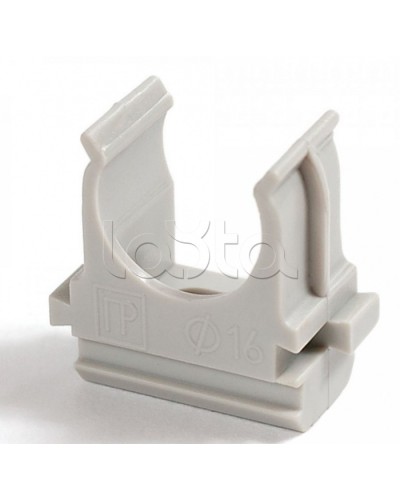 Крепеж-клипса для труб АБС-пластик в карт д16 (200шт/2000шт уп/кор) Промрукав (PR.0616) в Сергиевом Посаде Держатели, клипсы, скобы Pintop.ru