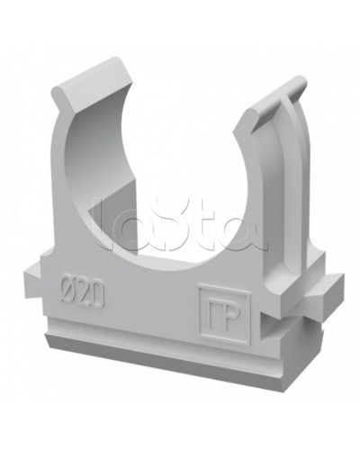 Крепеж-клипса для труб АБС-пластик в карт д20 (150шт/1500шт уп/кор) Промрукав (PR.0620) в Сергиевом Посаде Держатели, клипсы, скобы Pintop.ru