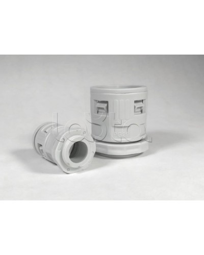 Муфта вводная для гофрированных труб серая ВМ-ГТ-16 Промрукав (PR08.3268) в Сергиевом Посаде Повороты, муфты, тройники Pintop.ru